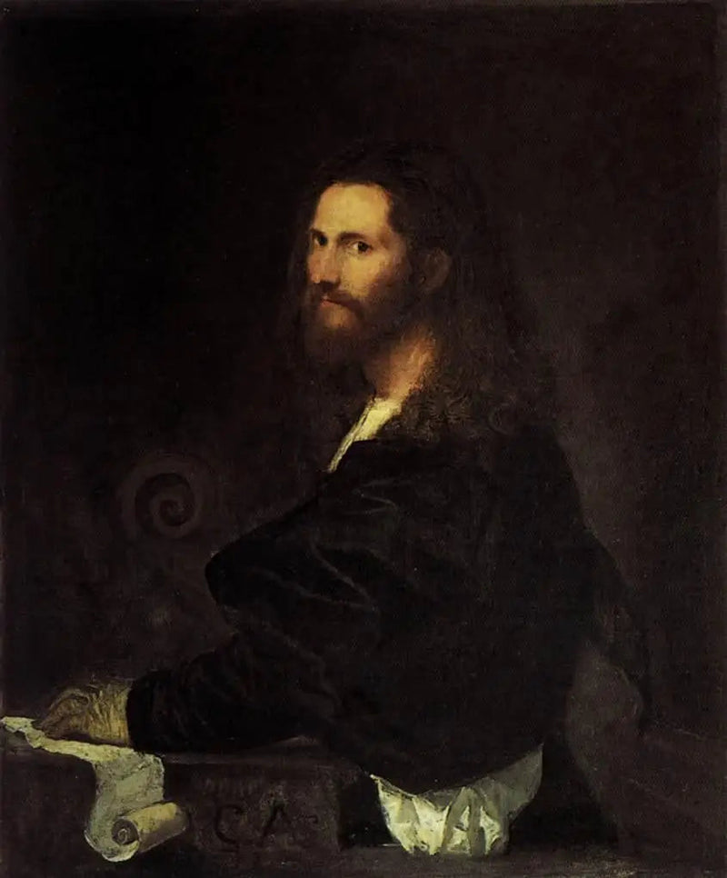 Portret van muzikant - Titian