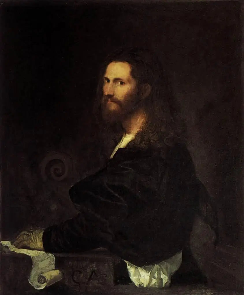 Portret van muzikant - Titian