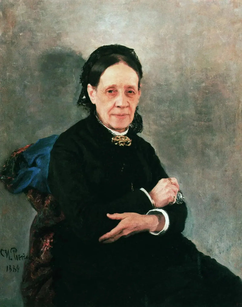 Portret van N. V. Stasova - Ilya Repin