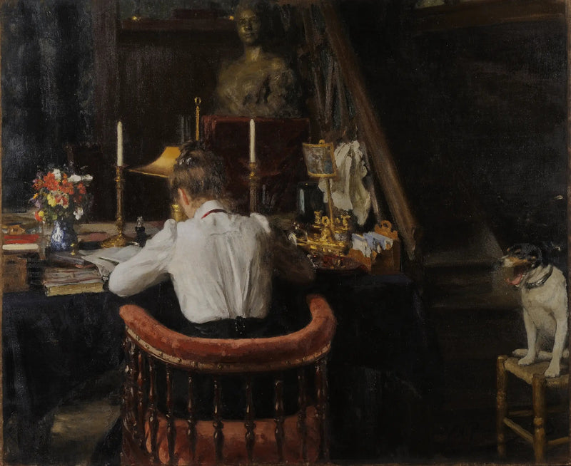Portret van Nordman-Severova - Ilya Repin