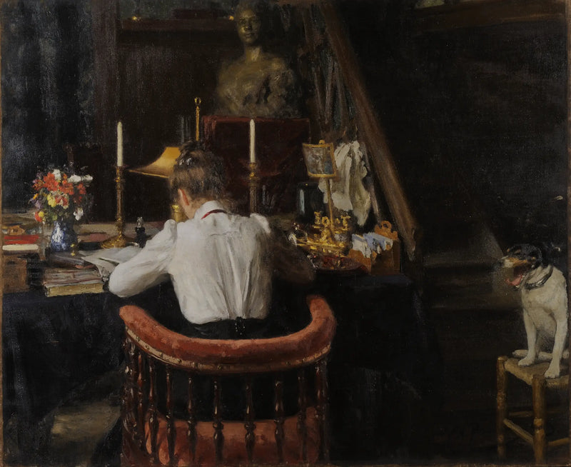 Portret van Nordman-Severova - Ilya Repin