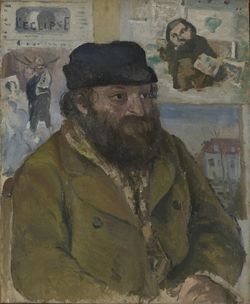 Portret van Paul Cézanne - Camille Pissarro