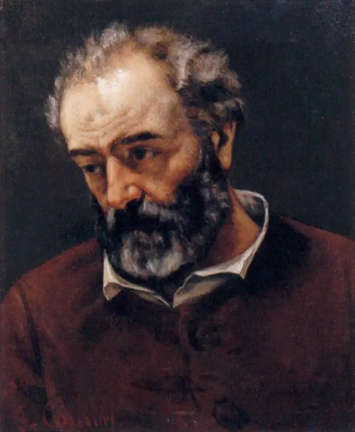 Portret van Paul Chenavard - Gustave Courbet