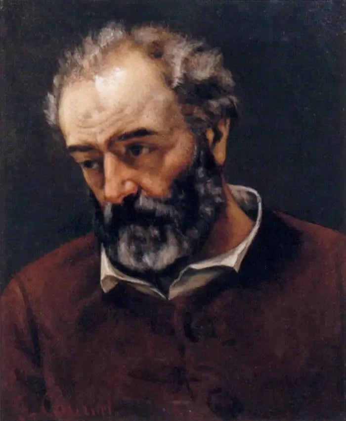 Portret van Paul Chenavard - Gustave Courbet