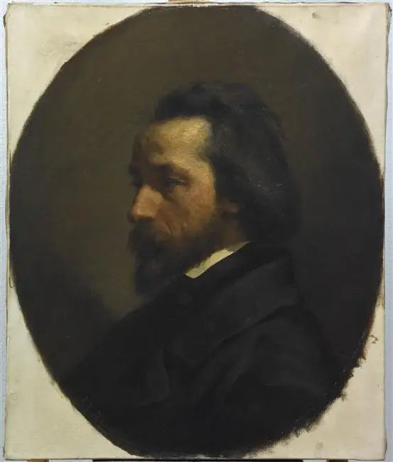 Portret van Paul François Collot, handelaar in nieuwigheden - Jean-François Millet