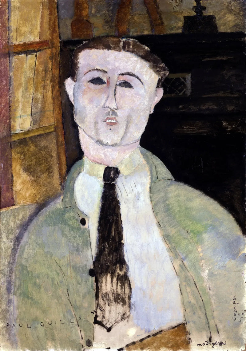 Portret van Paul Guillaume - Amedeo Modigliani