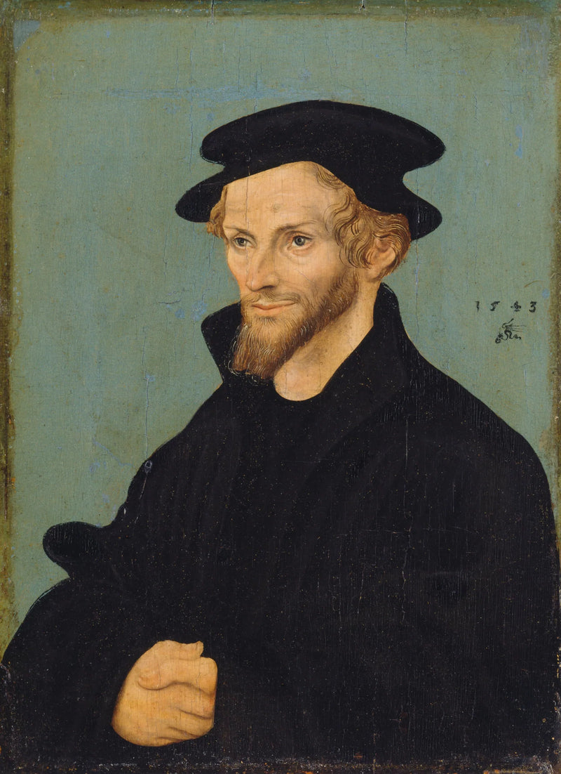 Portret van Philipp Melanchthon - Lucas Cranach de Oudere
