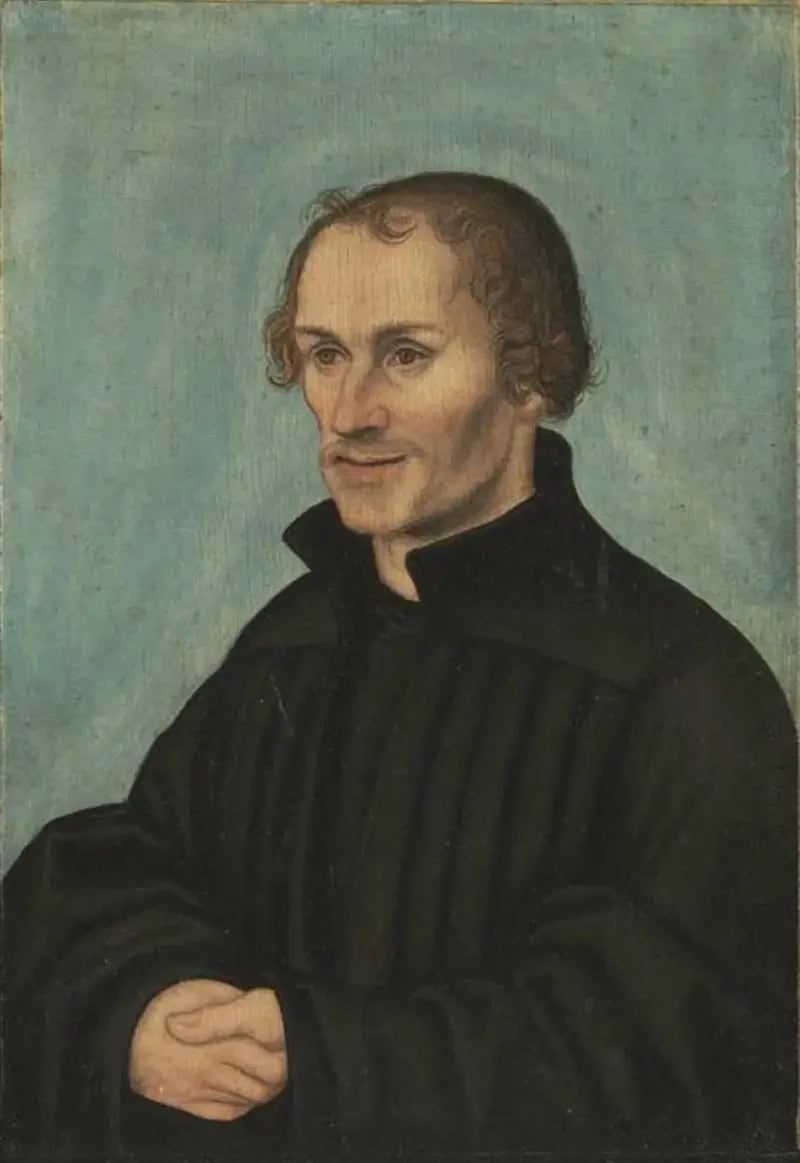 Portret van Philipp Melanchthon - Lucas Cranach de Oudere