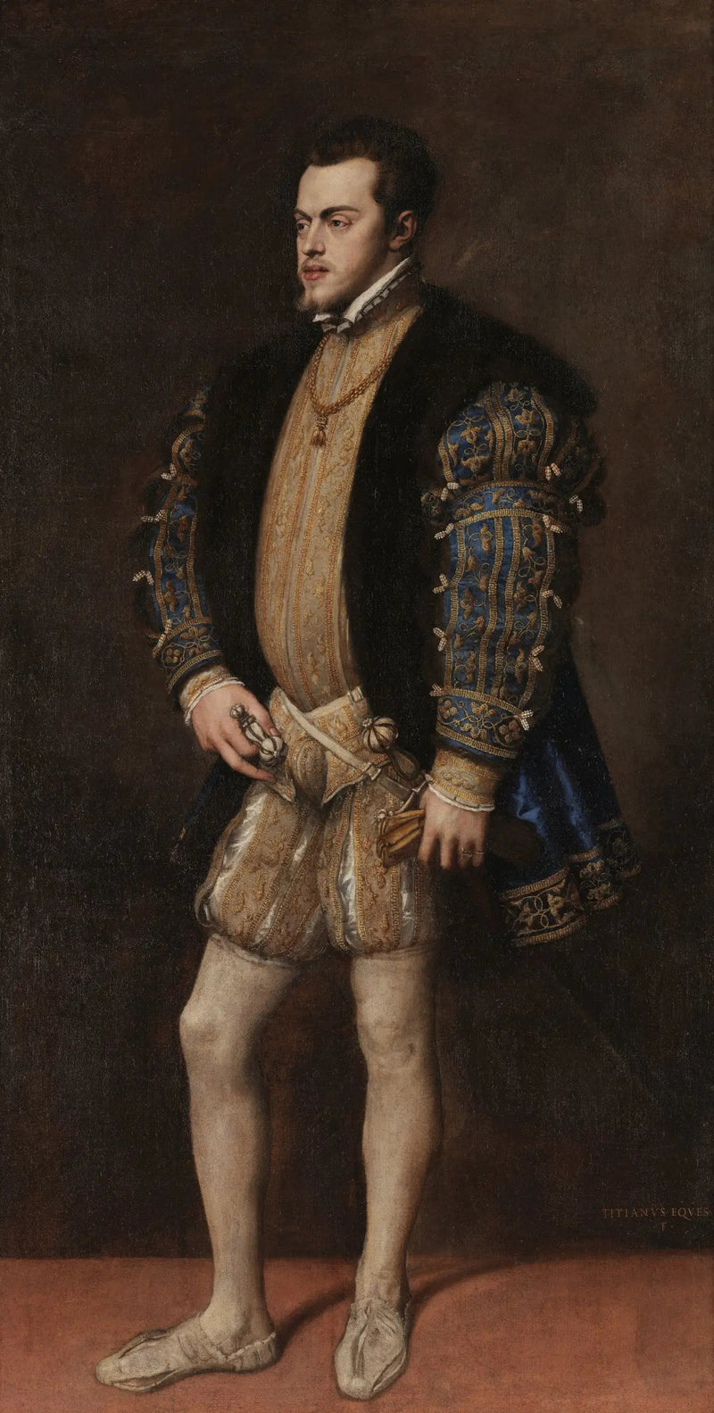 Portret van Filips II - Titian