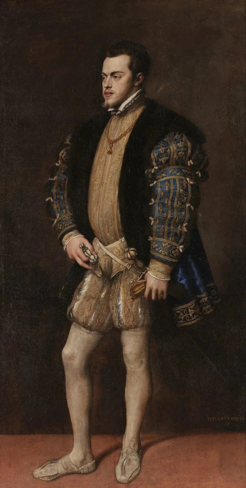Portret van Filips II - Titian