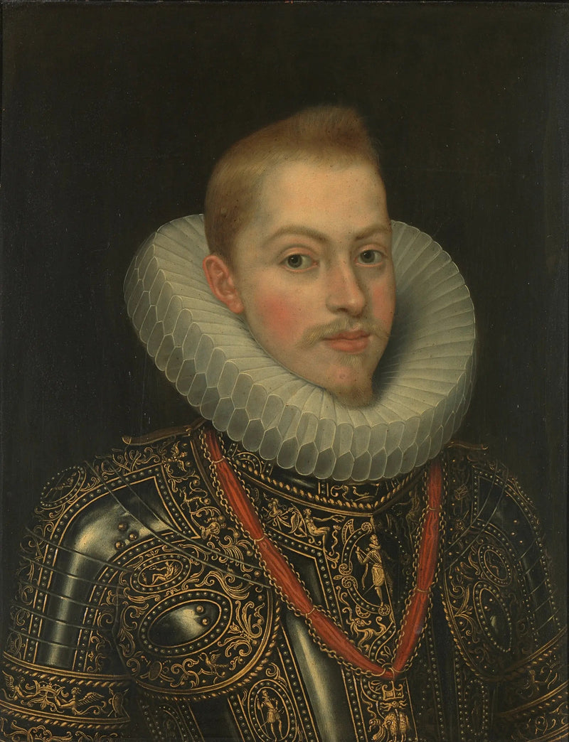 Portret van Filips III, koning van Spanje

Source:
Portrait de Philippe III, roi d'Espagne - Frans Pourbus the Younger