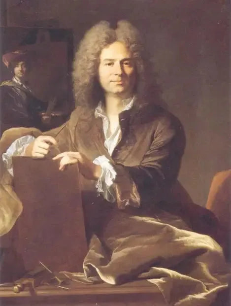 Portret van Pierre Drevet - Hyacinthe Rigaud