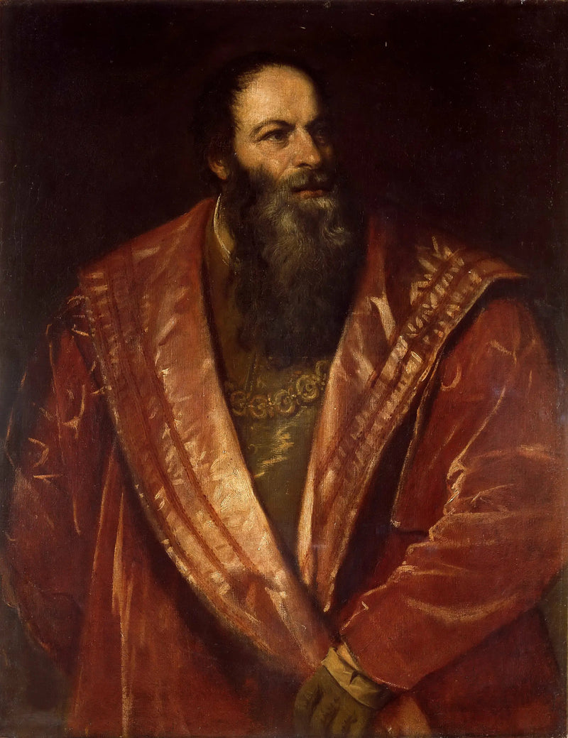Portret van Pierre l'Arétin - Titian