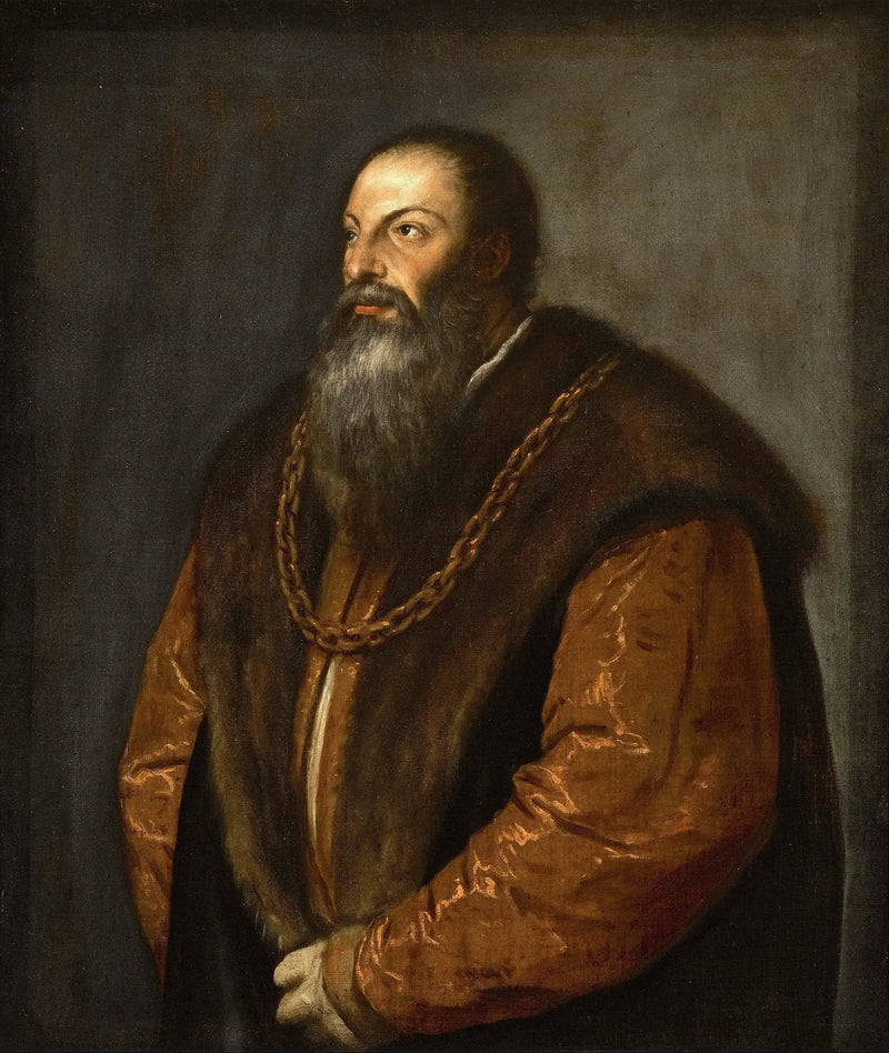 Portret van Pietro Aretino - Titian