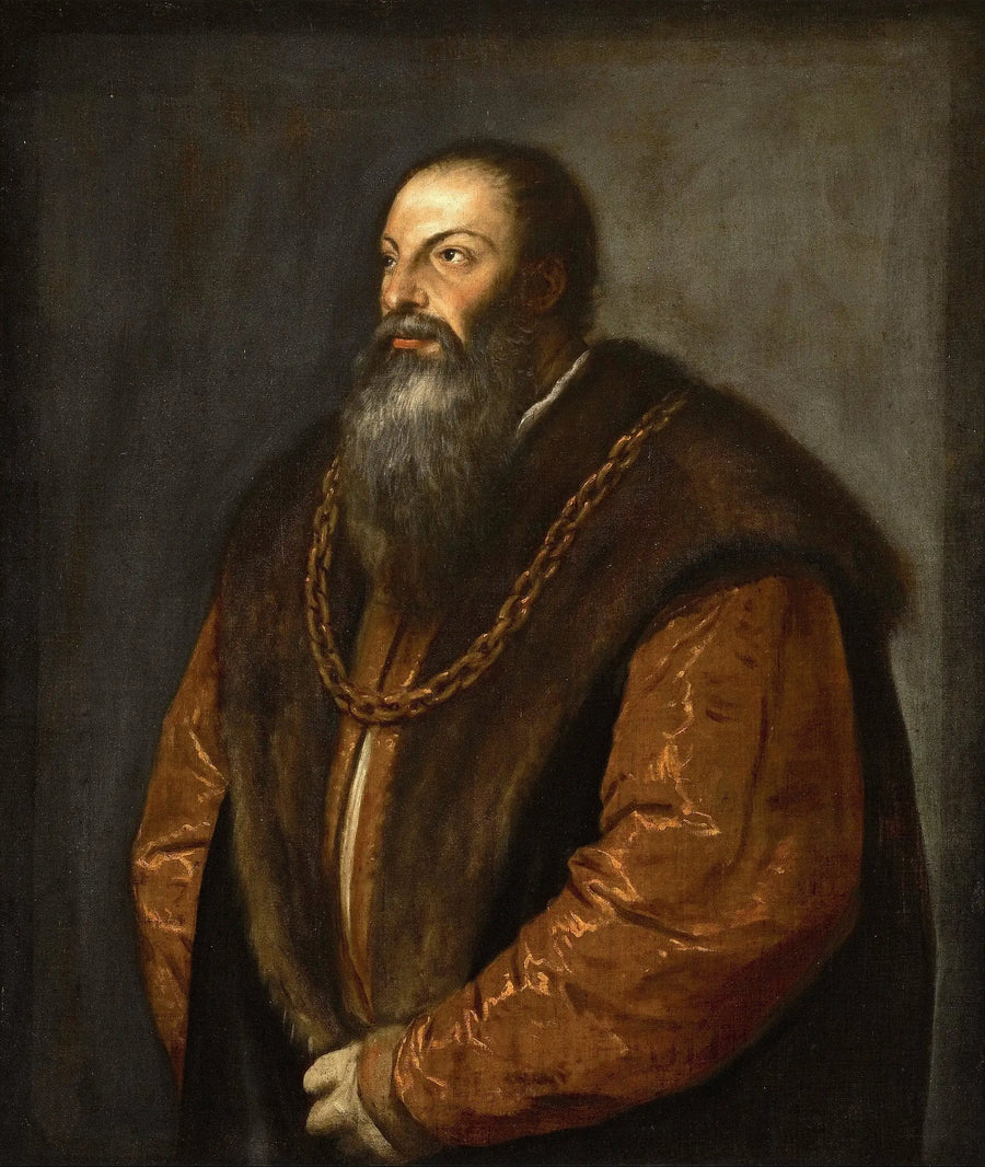 Portret van Pietro Aretino - Titian