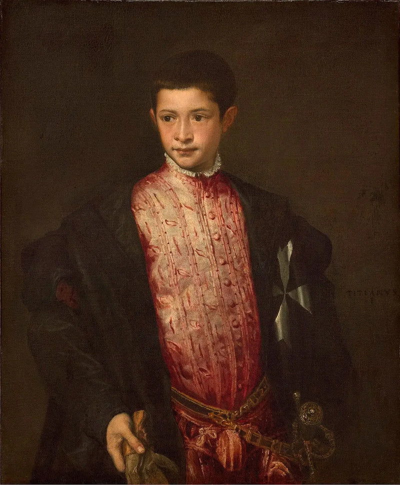 Portret van Ranuccio Farnèse - Titian