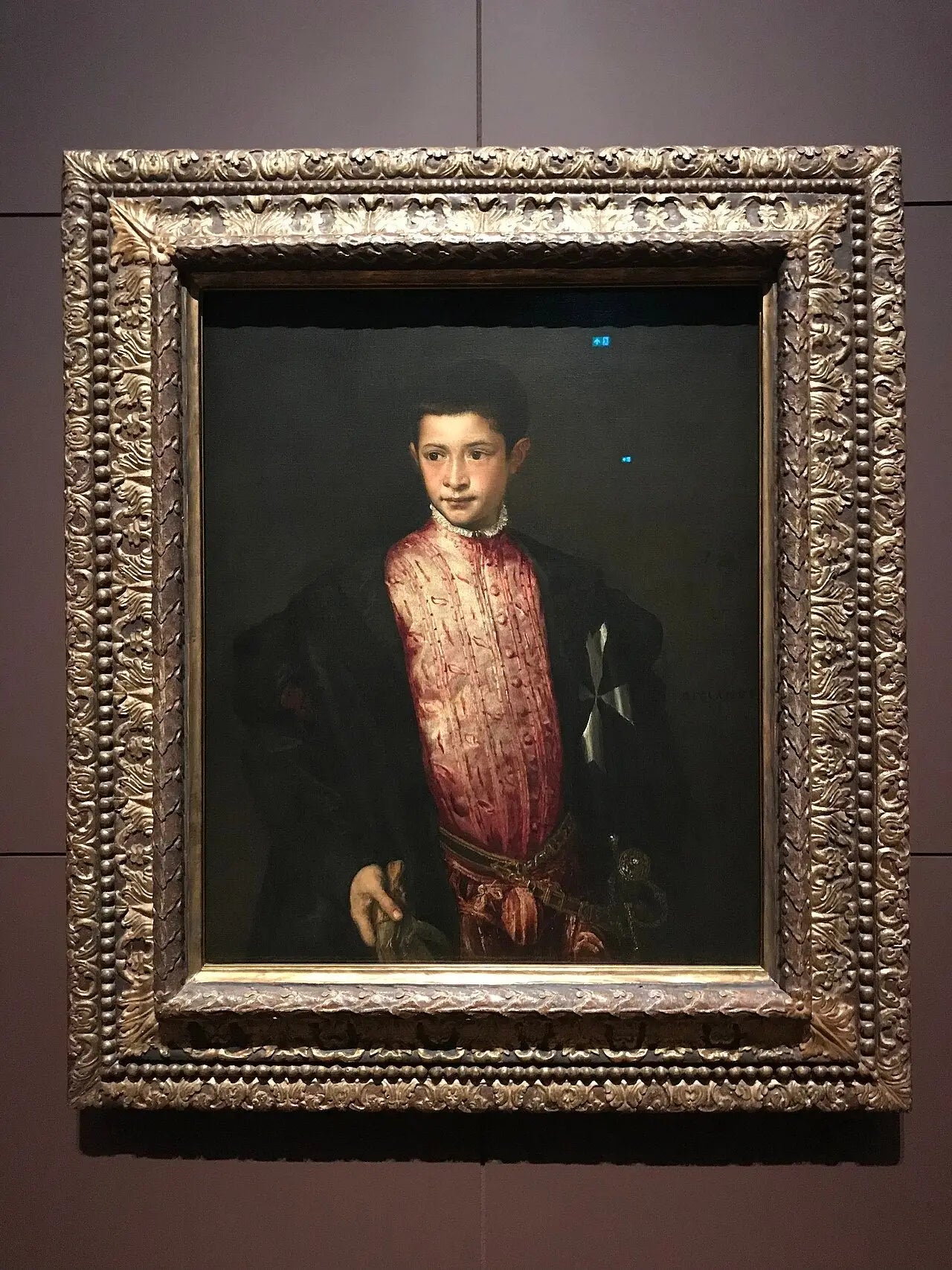 Portrait de Ranuccio Farnèse - Titian image 2 reproduction artisanale de tableau