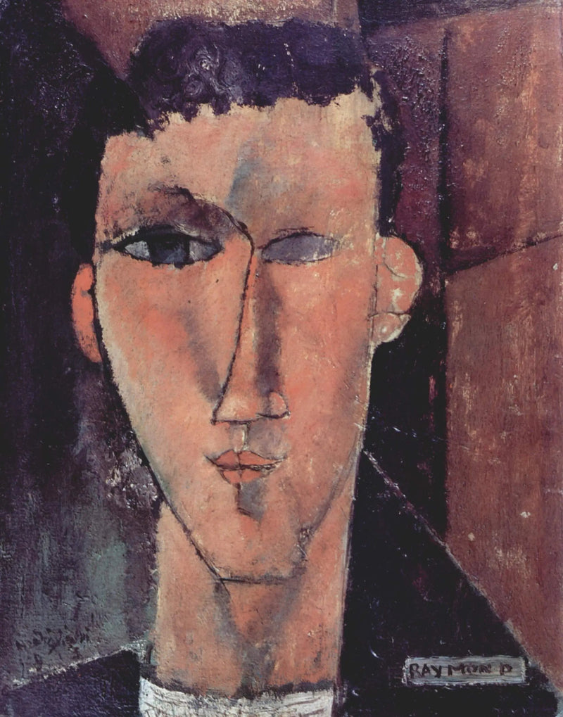 Portret van Raymond - Amedeo Modigliani