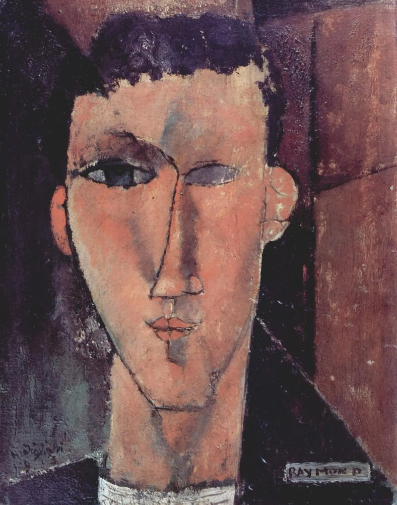 Portret van Raymond - Amedeo Modigliani