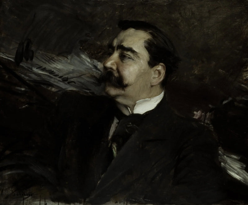 Portret van Ruggiero Leoncavallo, 1858-1919 - Giovanni Boldini