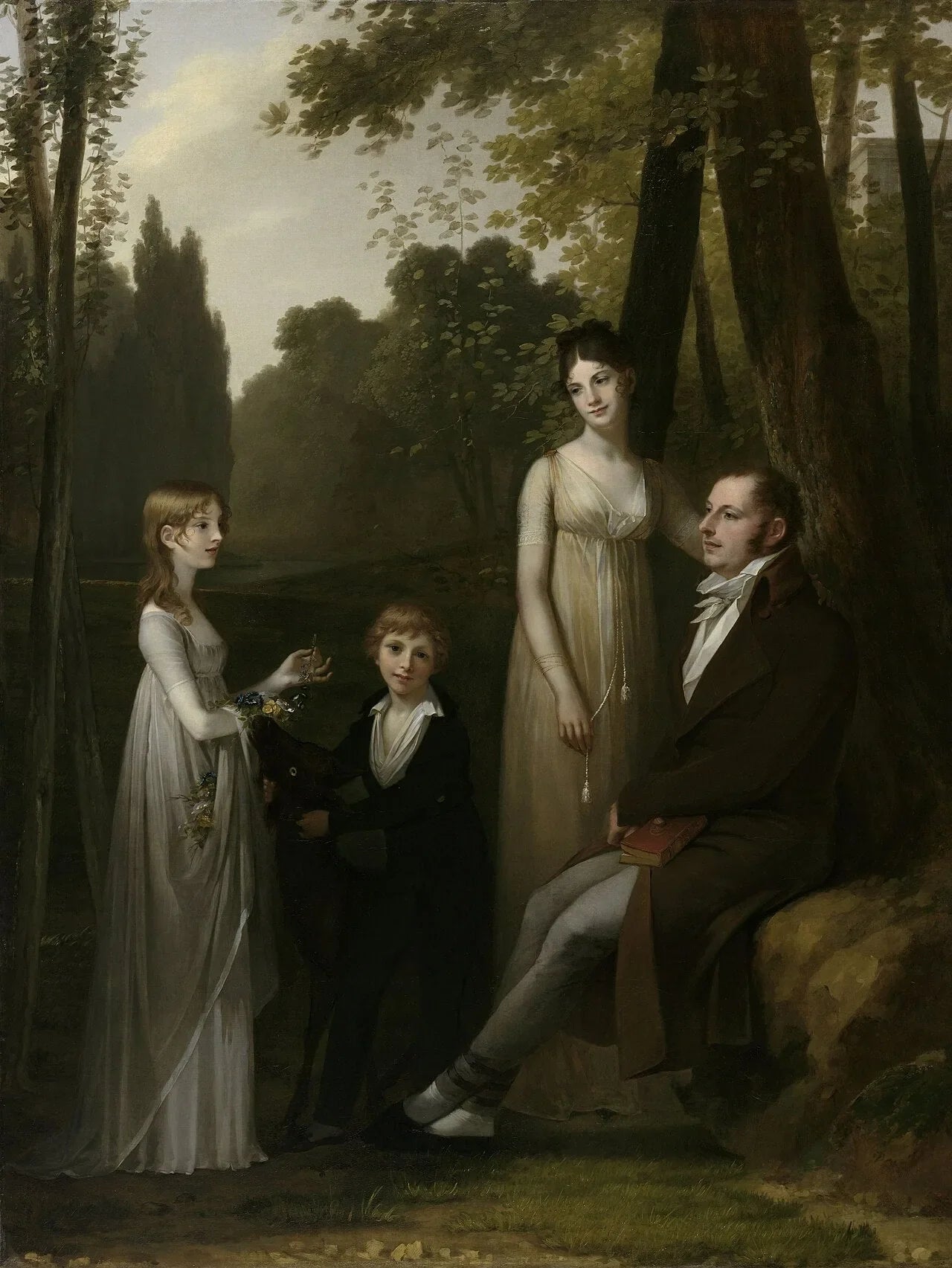 Portrait de Rutger Jan Schimmelpenninck et famille - Pierre-Paul Prud'hon image 1 reproduction de peinture à l’huile