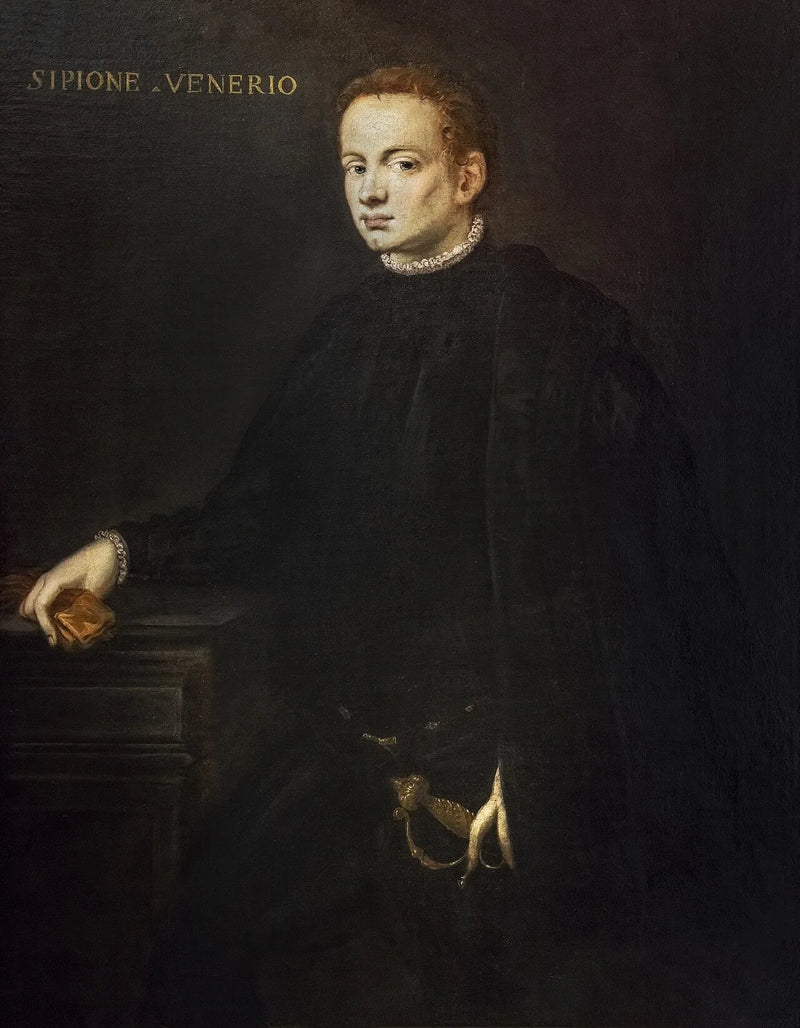 Portret van Scipio Venerius - Jacopo Tintoretto
