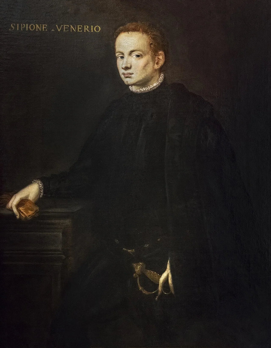 Portret van Scipio Venerius - Jacopo Tintoretto