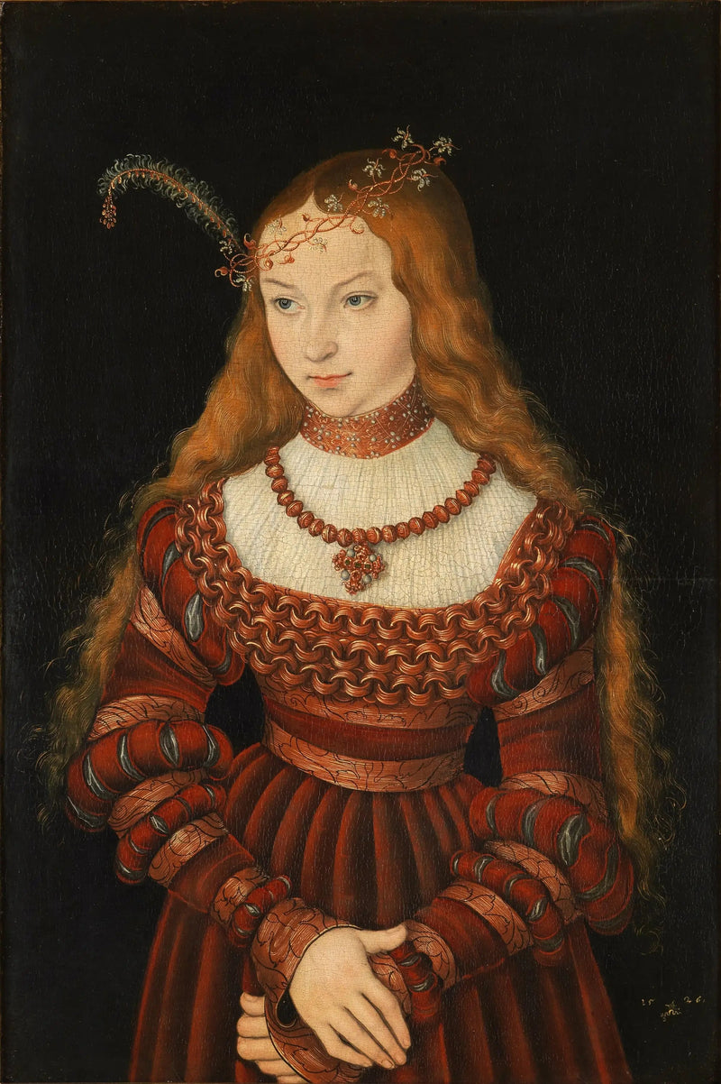 Portret van Sibylle von Cleve - Lucas Cranach de Oudere