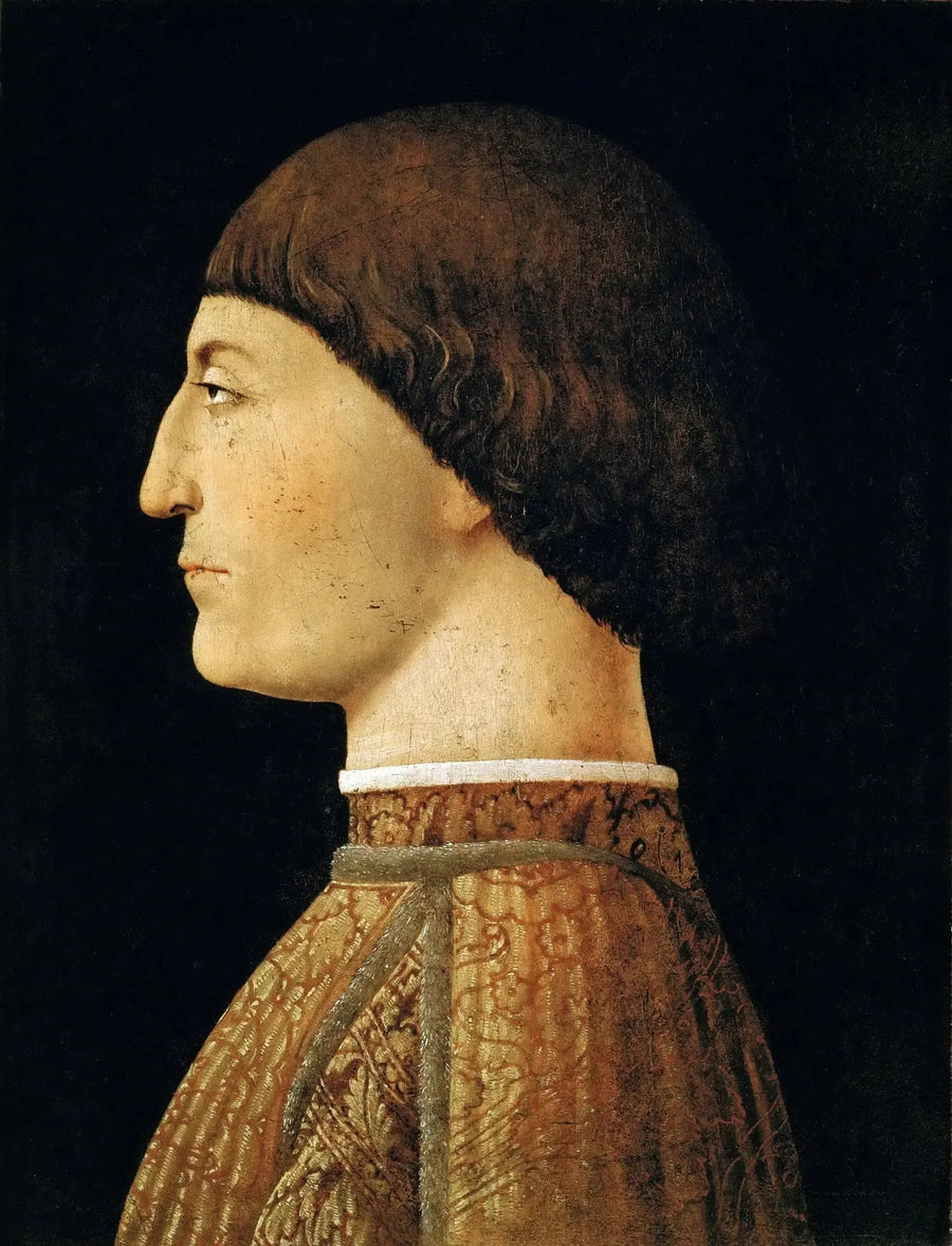Portret van Sigismondo Malatesta, heer van Rimini - Piero della Francesca