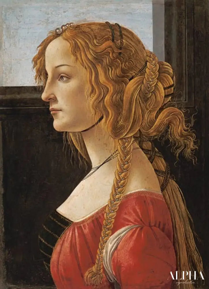 Portrait de Simonetta Vespucci - Sandro Botticelli - Reproductions de tableaux et peintures haut de gamme