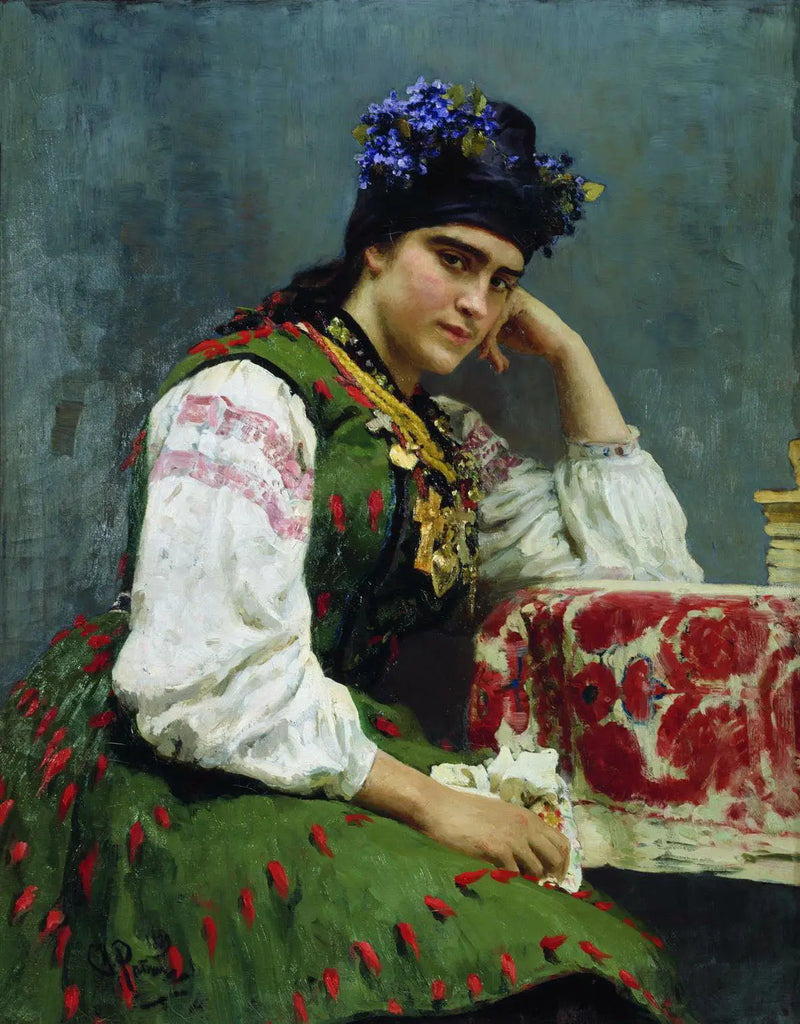Portret van Sofya Dragomirova - Ilya Repin