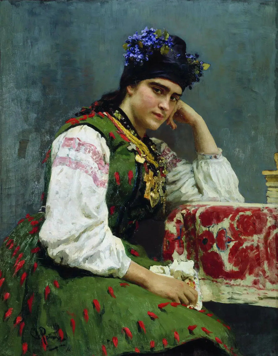 Portret van Sofya Dragomirova - Ilya Repin