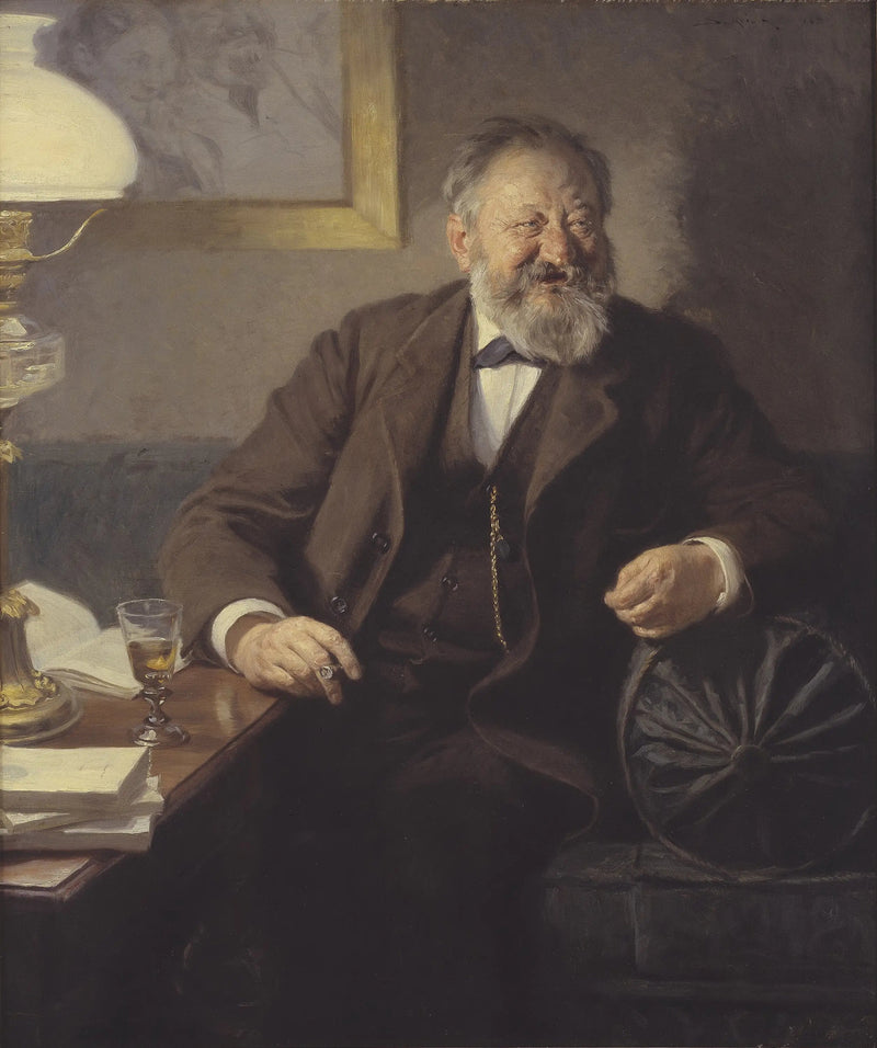 Portret van Sophus Schandorph - Peder Severin Krøyer