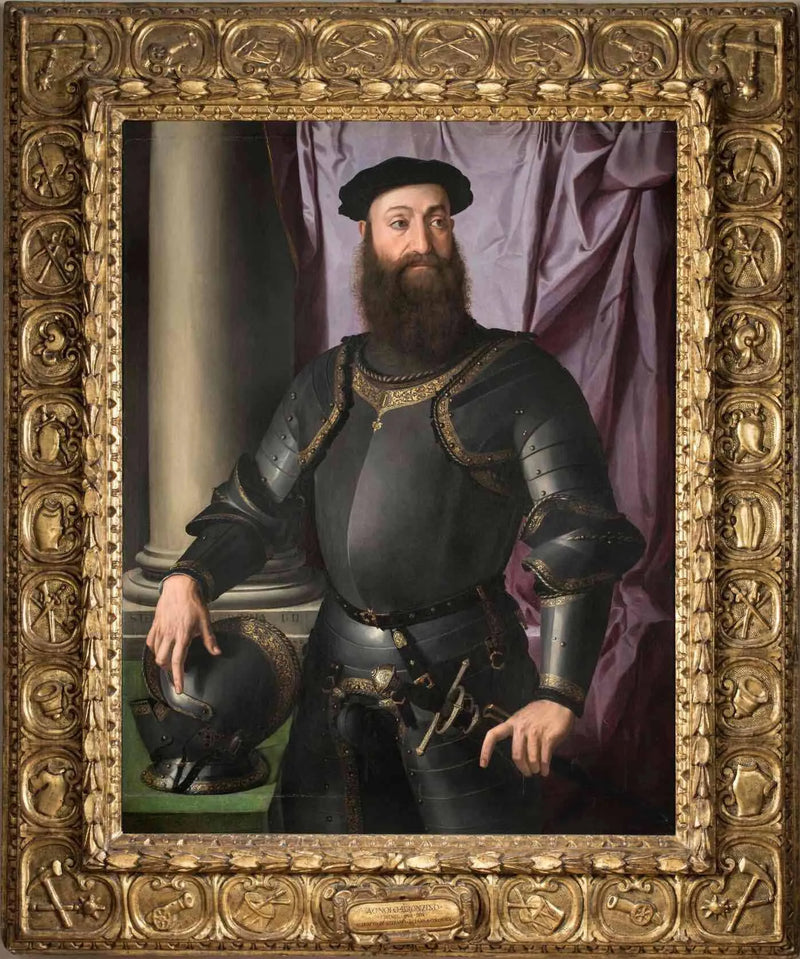 Portret van Stefano Colonna - Bronzino