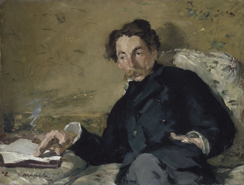 portret van Stéphane Mallarmé - Édouard Manet