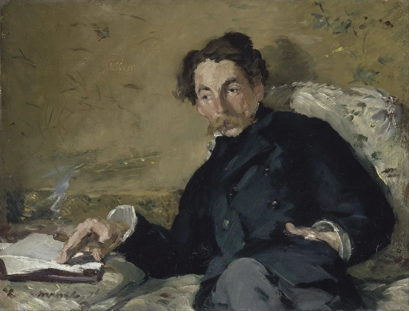portret van Stéphane Mallarmé - Édouard Manet
