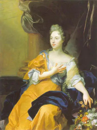 Portret van Suzanne de Boubers de Bernâtre, echtgenote van Balthasar Keller - Hyacinthe Rigaud