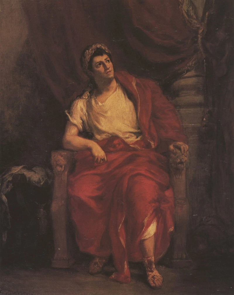 Portret van Talma als Nero - Eugène Delacroix