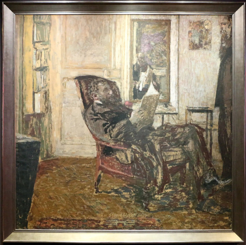Portret van Thadée Natanson in de fauteuil - Édouard Vuillard