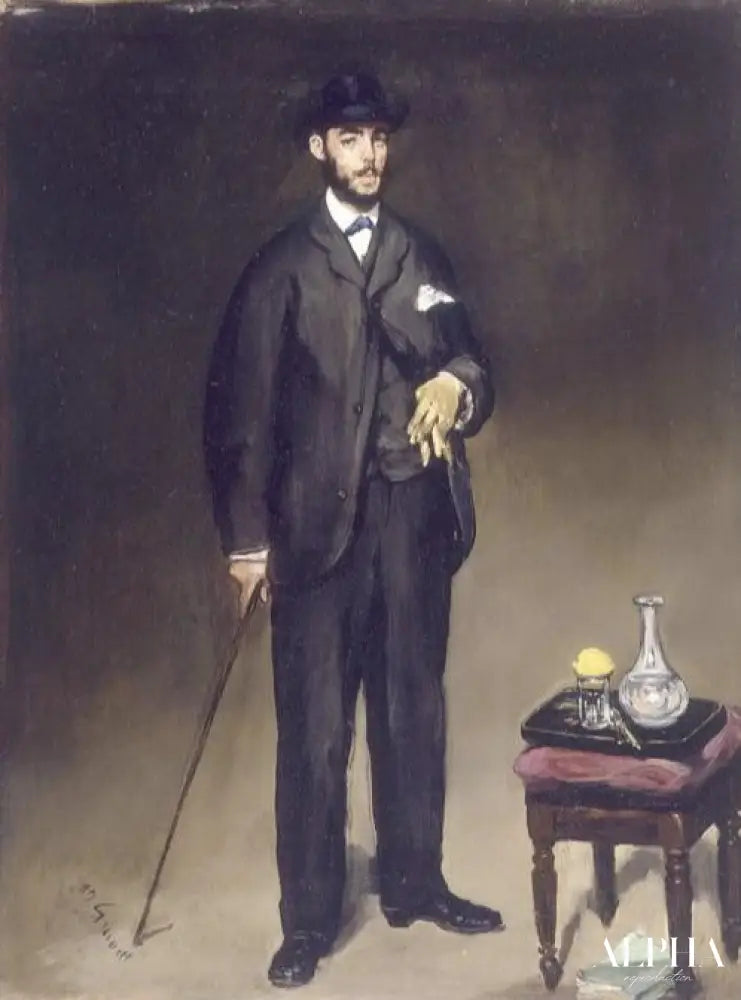 Portrait de Théodore Duret - Edouard Manet - Reproductions de tableaux et peintures haut de gamme