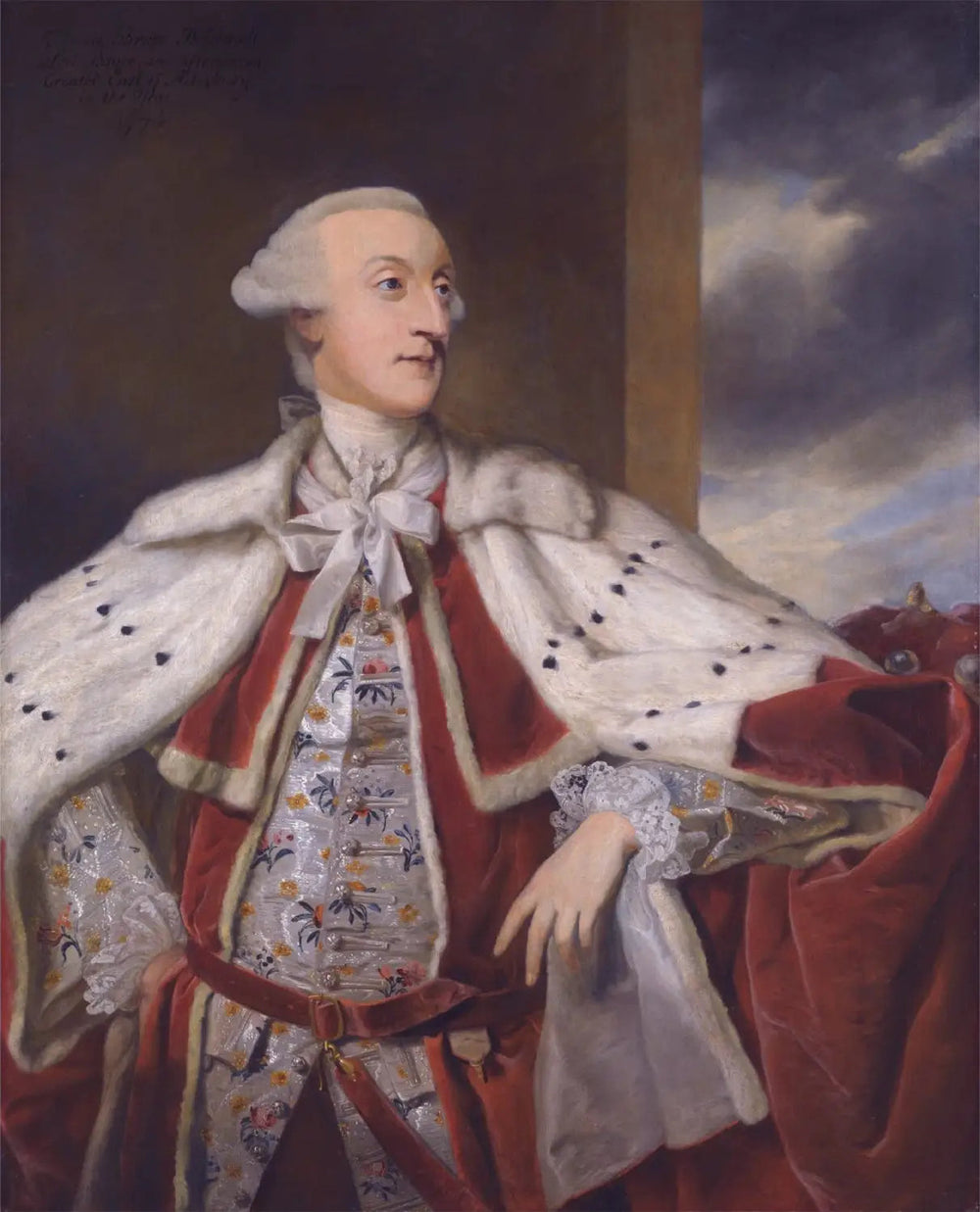 Portrait de Thomas Bruce Brudenell-Bruce plus tard 1er comte d’Ailesbury en robe de pair. - Joshua Reynolds - Alpha