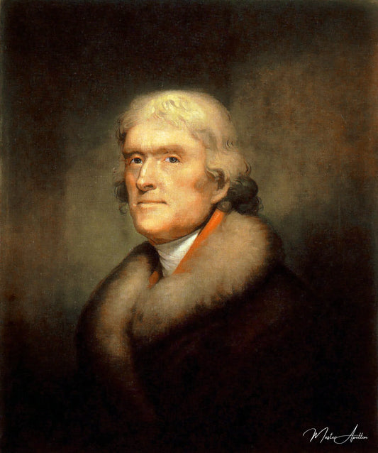 Portrait de Thomas Jefferson, 1805 - Rembrandt Peale - Reproductions de tableaux et peintures haut de gamme