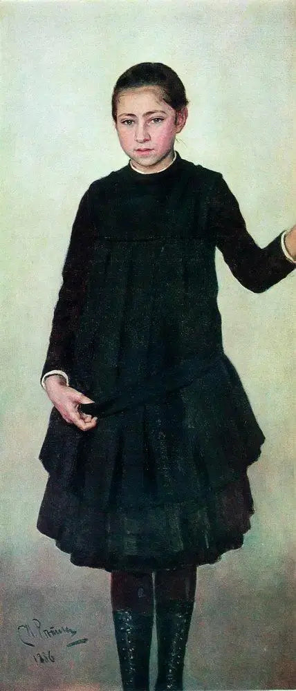 Portret van V. I. Repina - Ilya Repin