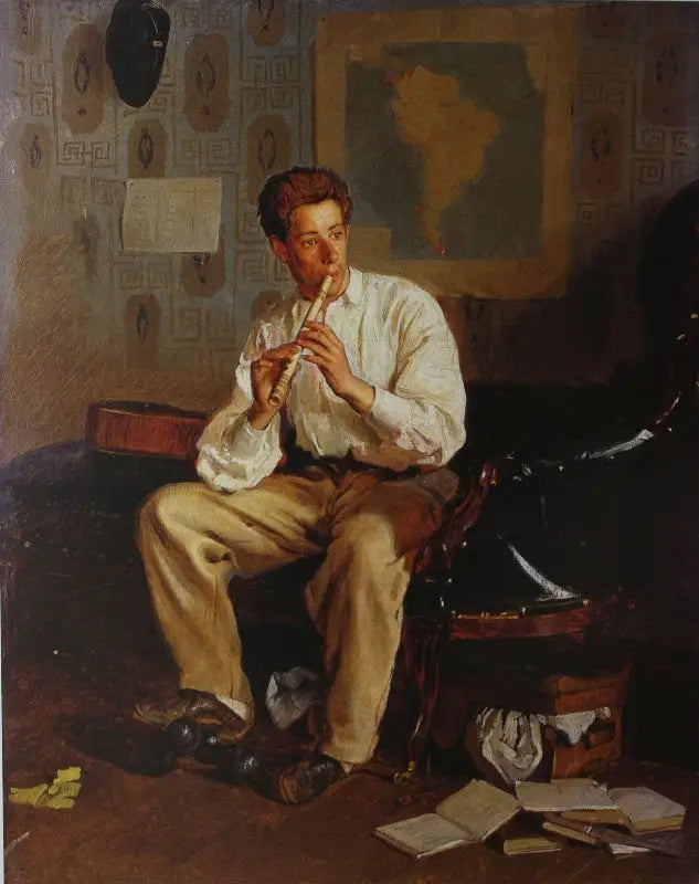 Portret van Vassili Répine - Ilya Repin