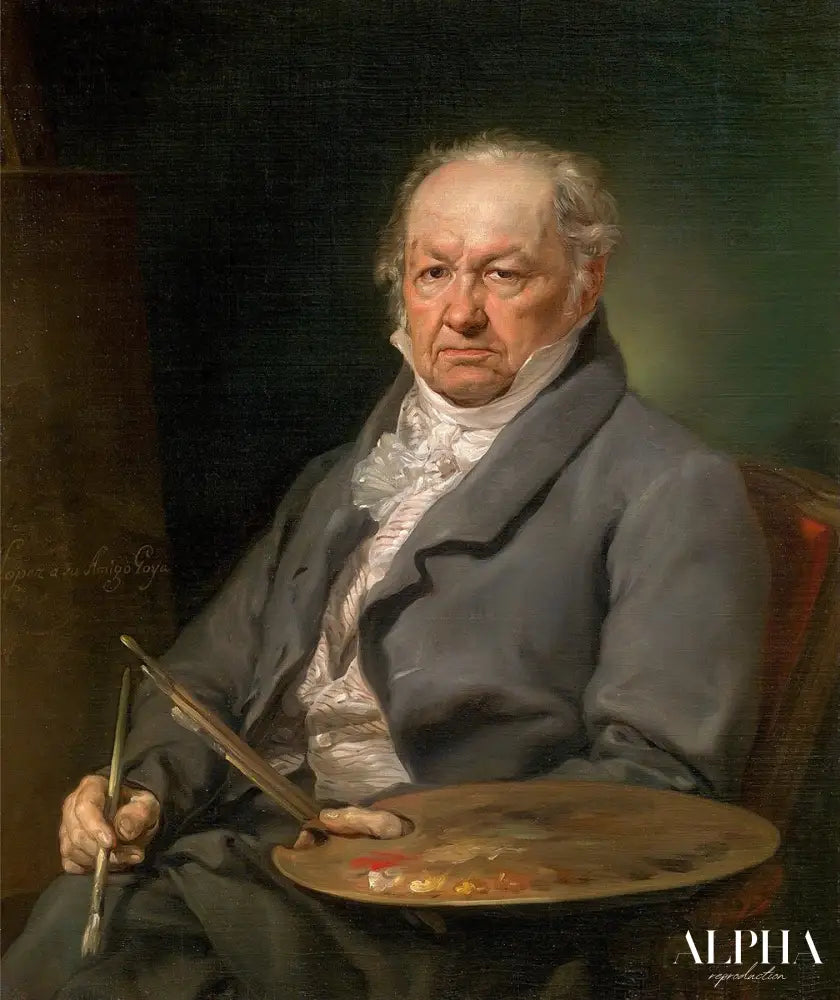 Portrait de Vicente López Portaña - Francisco de Goya - Reproductions de tableaux et peintures haut de gamme