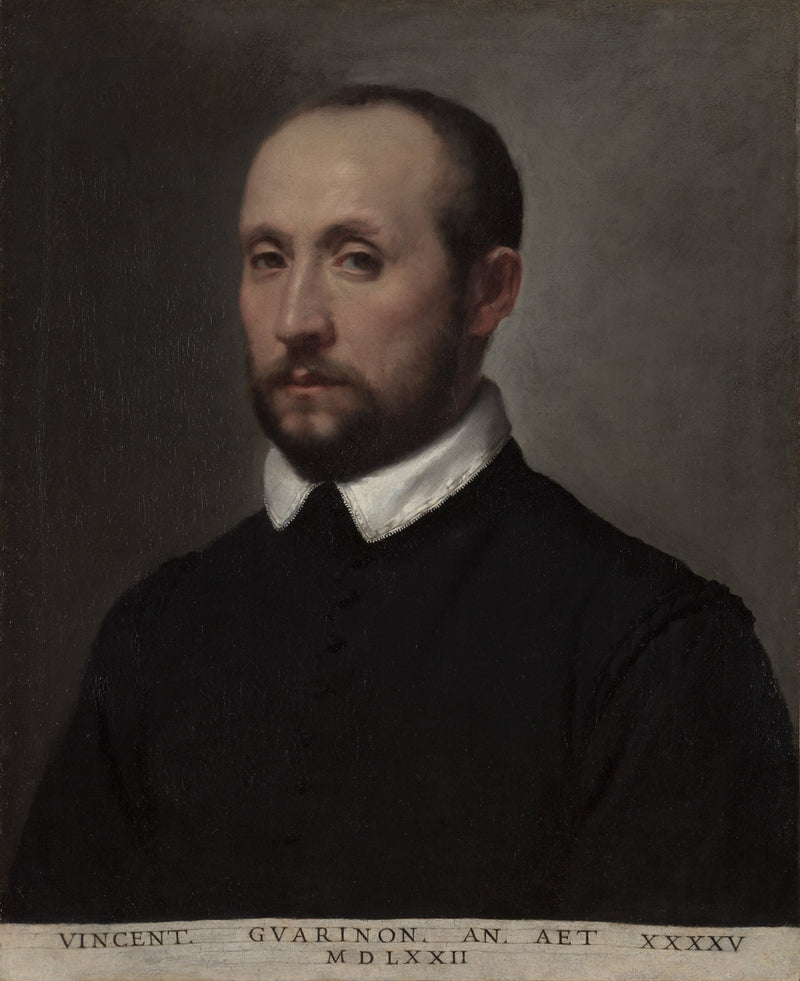 Portret van Vincenzo Guarignoni - Giovanni Battista Moroni