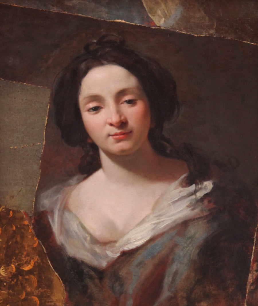 Portret van Virginia da Vezzo - Simon Vouet