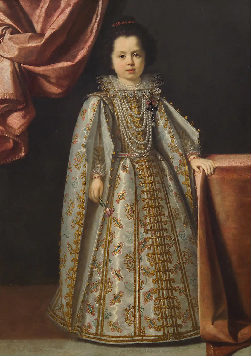 Portret van Vittoria della Rovere (1622-1694) op 4 of 5 jaar oud - Lorenzo Lippi