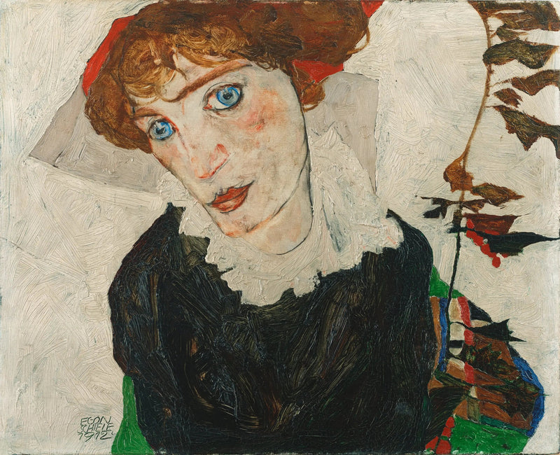 Portret van Walburga Neuzil - Egon Schiele