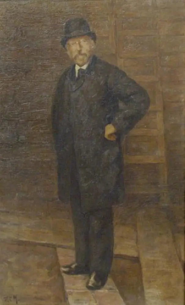 Reproduction du tableau « Portrait d'Egbert Kuipers (1828-1892) - Piet Mondrian » par Alpha Reproduction en peinture à l’huile